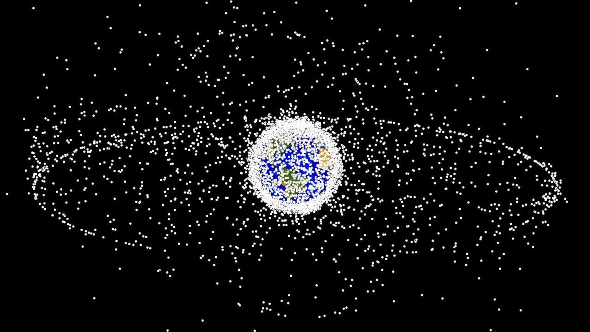 Una imagen generada por NASA presenta basura espacial - Sputnik Mundo, 1920, 25.07.2021