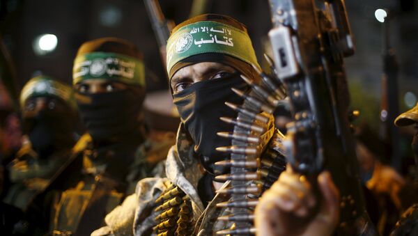 Militantes palestinos de Hamás (archivo) - Sputnik Mundo