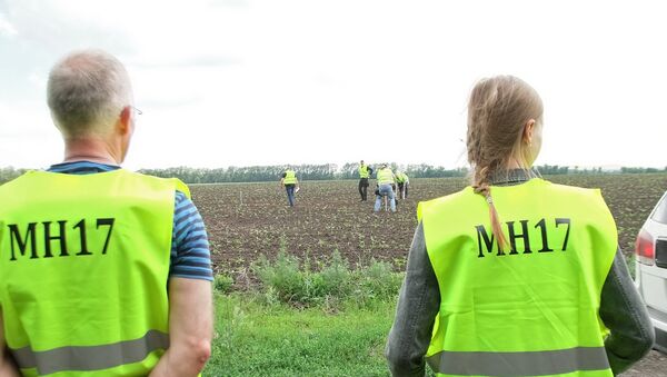 Lugar del siniestro del MH17 en el este de Ucrania - Sputnik Mundo