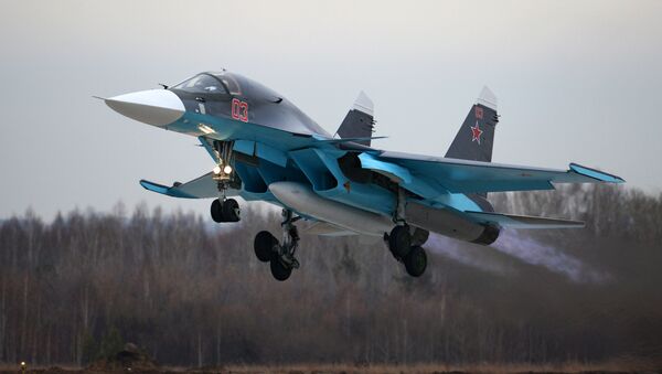 Cazabombardero ruso Sukhoi Su-34 - Sputnik Mundo