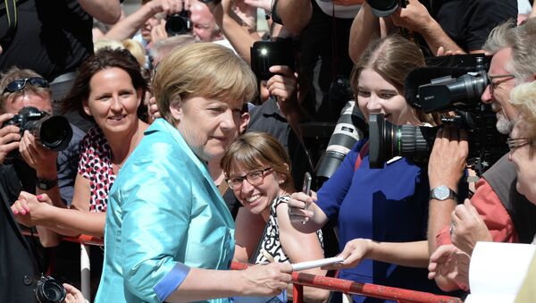 La canciller de Alemania, Angela Merkel en Bayreuth - Sputnik Mundo