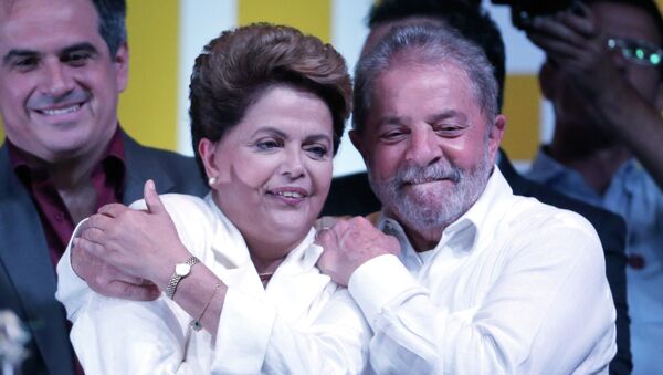 Presidente de Brasil, Dilma Rousseff, y expresidente de Brasil, Luiz Inacio Lula da Silva - Sputnik Mundo