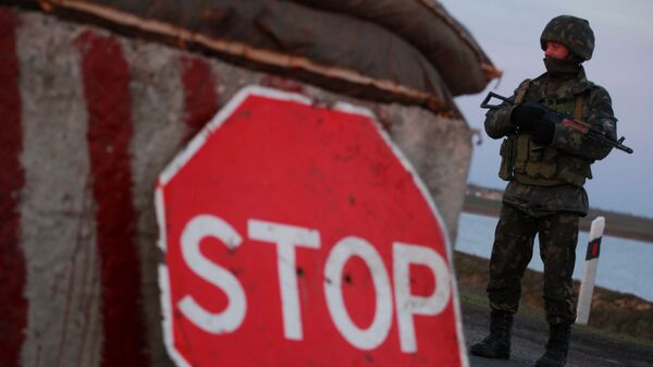 Soldado ucraniano en la región de Jersón de Ucrania (Archivo) - Sputnik Mundo
