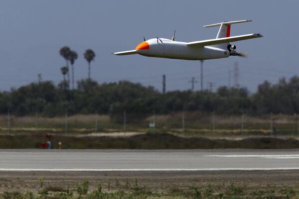 Ensayo de drones en una base naval de EEUU - Sputnik Mundo