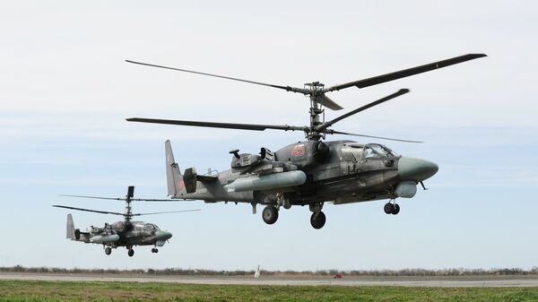 Helicópteros de combate polivalentes rusos Ka-52 'Alligator' - Sputnik Mundo