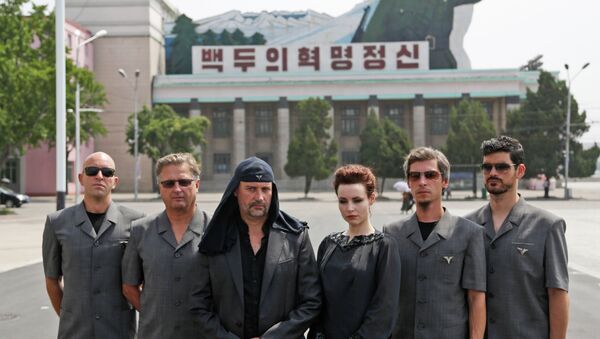 Grupo musical esloveno Laibach en Pyongyang, el 19 de agosto, 2015 - Sputnik Mundo