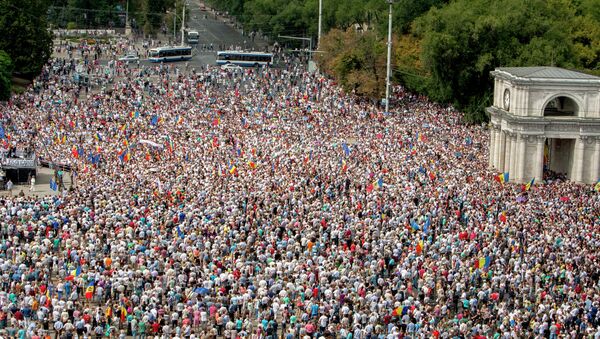 Protestas antigubernamentales en Moldavia - Sputnik Mundo