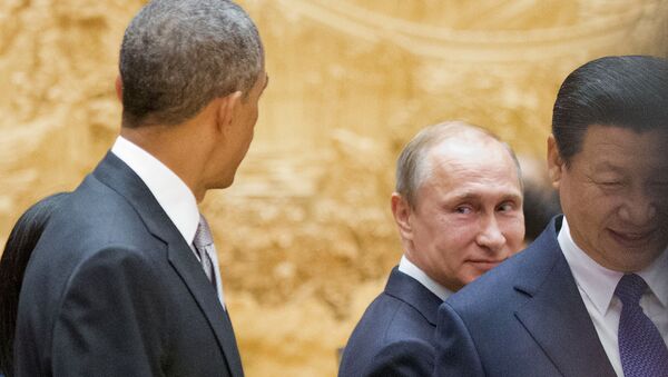 Barack Obama, Vladímir Putin y Xi Jinping (Archivo) - Sputnik Mundo