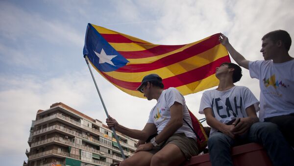 Estelada, la bandera independentista de Cataluña - Sputnik Mundo