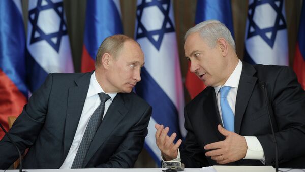 Presidente de Rusia, Vladímir Putin, y primer ministro israelí, Benjamín Netanyahu - Sputnik Mundo