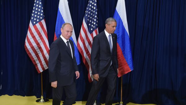 Presidente de Rusia, Vladímir Putin y presidente de EEUU, Barack Obama - Sputnik Mundo