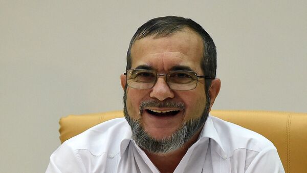 El máximo líder de las FARC, Rodrigo Londoño Echeverri, alias 'Timochenko' - Sputnik Mundo