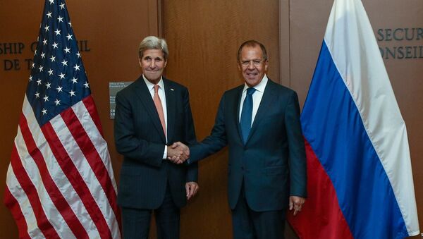 Secretario de Estado de EEUU, John Kerry, y ministro de Asuntos Exteriores de Rusia, Serguéi Lavrov - Sputnik Mundo