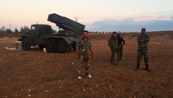 Soldados del Ejército sirio en la provincia de Hama - Sputnik Mundo