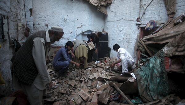 Consecuencias del terremoto en Pakistán - Sputnik Mundo