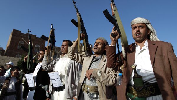 Rebeldes en Saná, Yemen - Sputnik Mundo