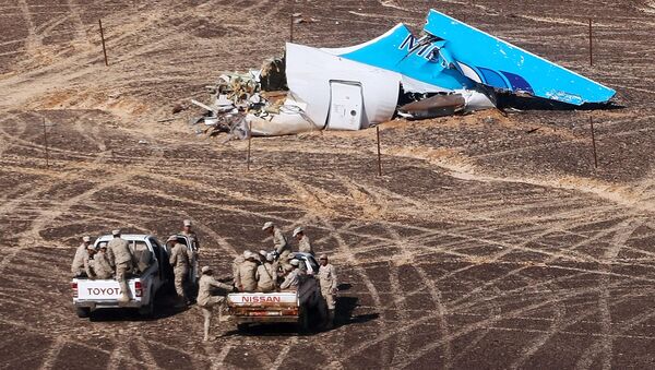 Los restos del Airbus-321 siniestrado en Egipto - Sputnik Mundo