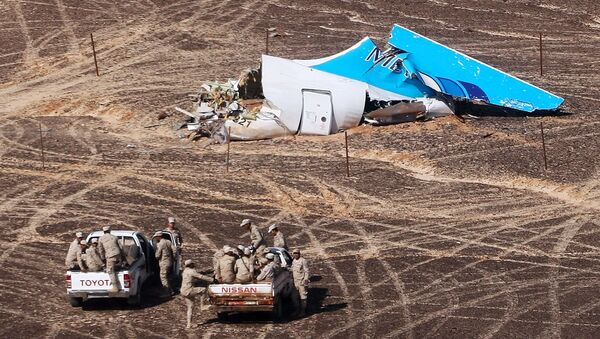 Restos del Airbus-321 siniestrado en Egipto - Sputnik Mundo