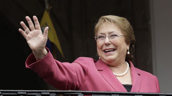 Michelle Bachelet, presidenta chilena - Sputnik Mundo