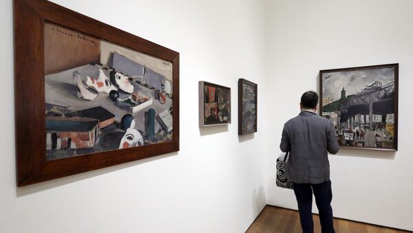 Obras del pintor uruguayo Joaquín Torres García en una exposición en el Museo de Arte Moderno de Nueva York - Sputnik Mundo