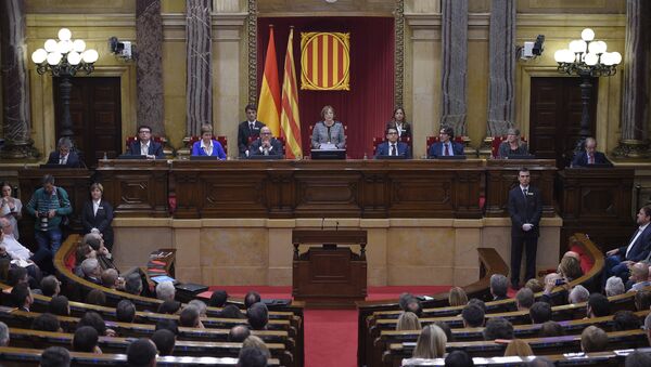 El Parlamento catalán - Sputnik Mundo