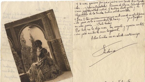 Una carta de García Lorca a Emilia Llanos Medina - Sputnik Mundo
