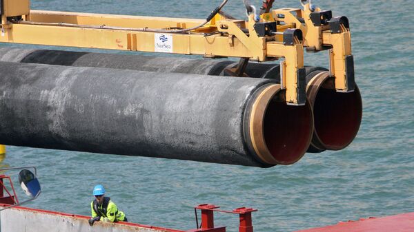 Construcción de una sección del gasoducto Nord Stream - Sputnik Mundo