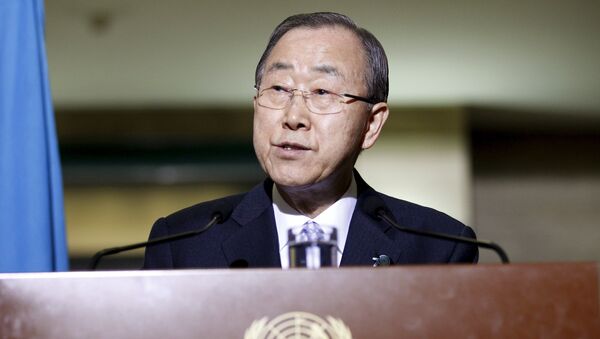 El secretario general de Naciones Unidas, Ban Ki-moon - Sputnik Mundo