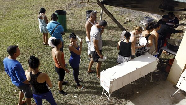 Migrantes cubanos cerca de la frontera entre Costa Rica y Nicaragua - Sputnik Mundo