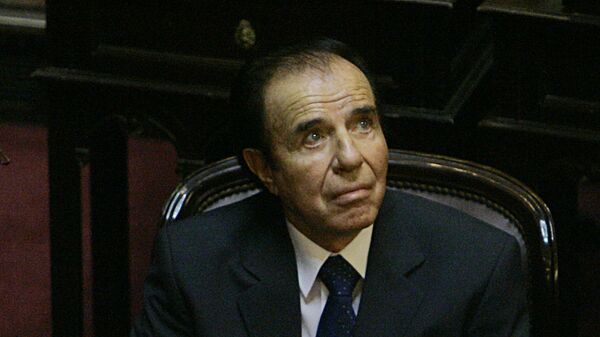 Carlos Menem, expresidente de Argentina - Sputnik Mundo