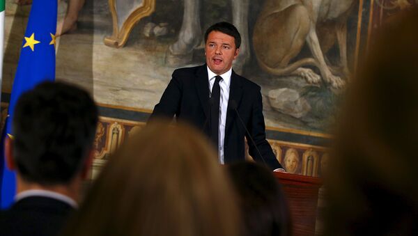 Matteo Renzi, primer ministro de Italia - Sputnik Mundo