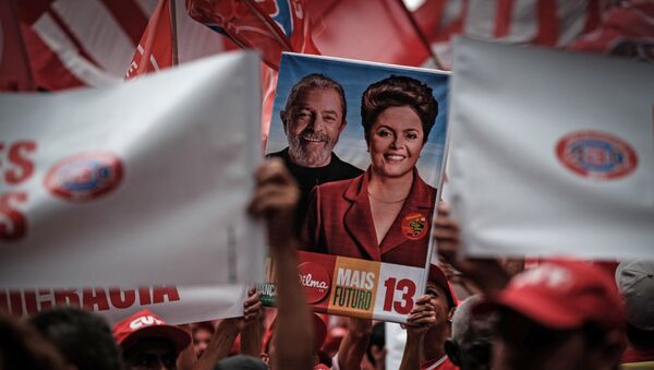 Manifestación en contra del impeachment a presidente de Brasil, Dilma Rousseff - Sputnik Mundo