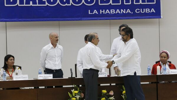 Negociaciones de paz entre las FARC y Colombia en La Habana, Cuba - Sputnik Mundo