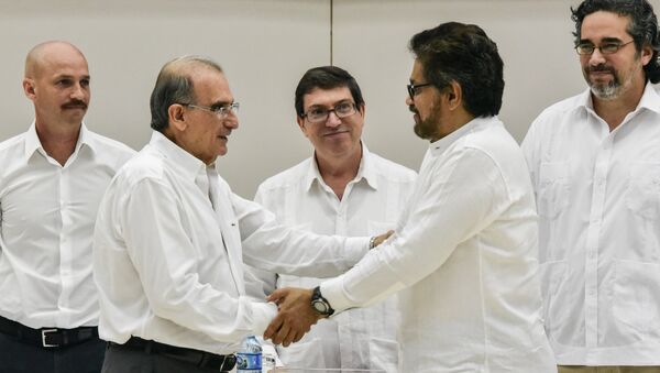Negociaciones de paz entre las FARC y Colombia en La Habana, Cuba - Sputnik Mundo