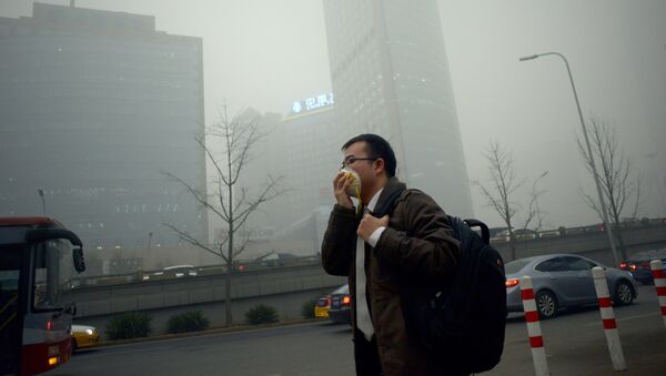 Contaminación en Beijing, China - Sputnik Mundo