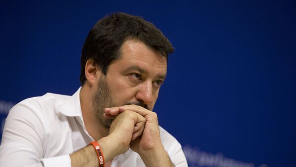 El ministro del Interior de Italia, Matteo Salvini - Sputnik Mundo