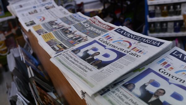 Portadas de los periódicos tras las elecciones generales en España - Sputnik Mundo