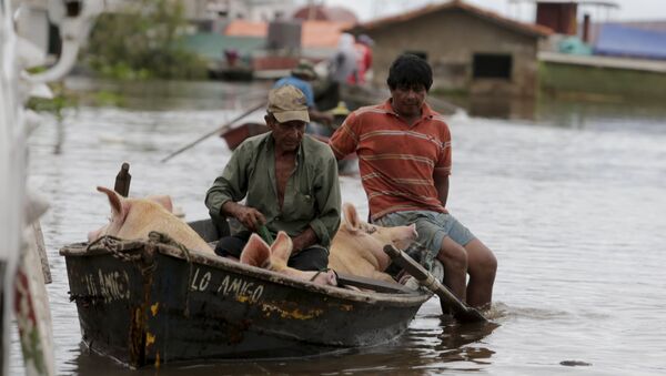 Inundación en Asunción, Paraguay - Sputnik Mundo