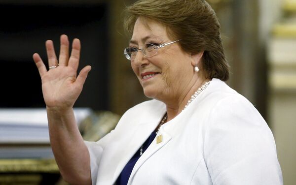 Michelle Bachelet, presidenta de Chile - Sputnik Mundo