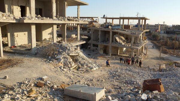 Edificios destruidos en Naemeh, Siria - Sputnik Mundo