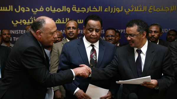 La reunión de los ministros de Exteriores de Egipto, Etiopía y Sudán - Sputnik Mundo