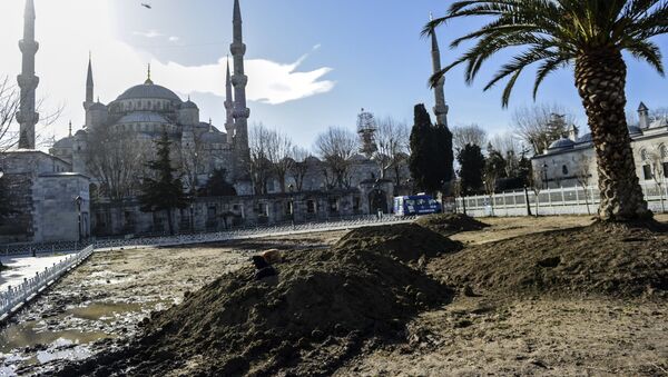 Lugar de la explosión en Estambul - Sputnik Mundo