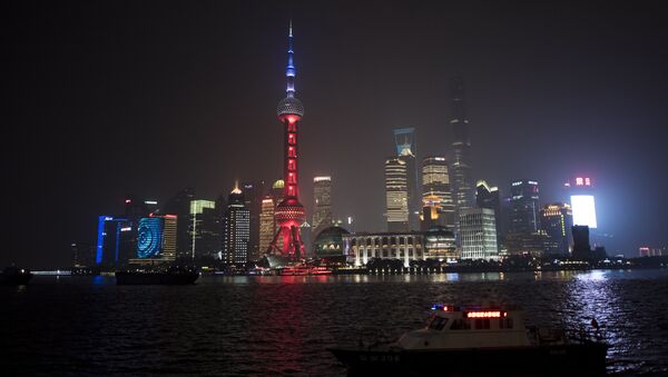 Distrito financiero Pudong en Shanghái, China - Sputnik Mundo