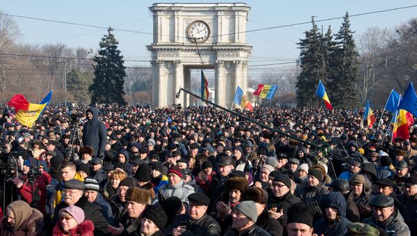 Manifestaciones antigubernamentales en Chisinau, Moldavia - Sputnik Mundo