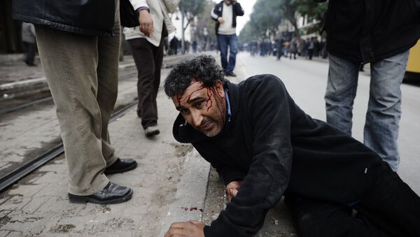 Disturbios en Túnez a principios de la Primavera Árabe - Sputnik Mundo