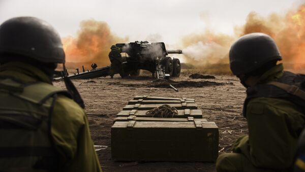 Ejército de Ucrania durante los ejercicios militares - Sputnik Mundo