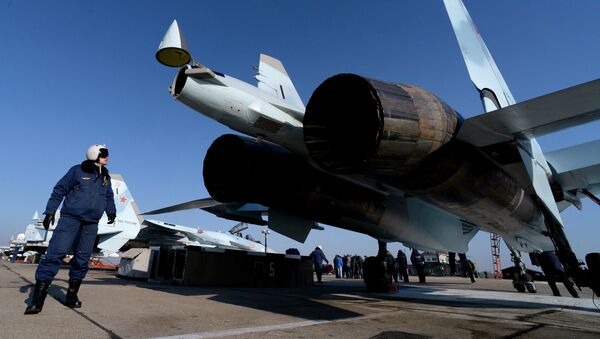 Caza ruso Su-35s de la generación 4++ - Sputnik Mundo