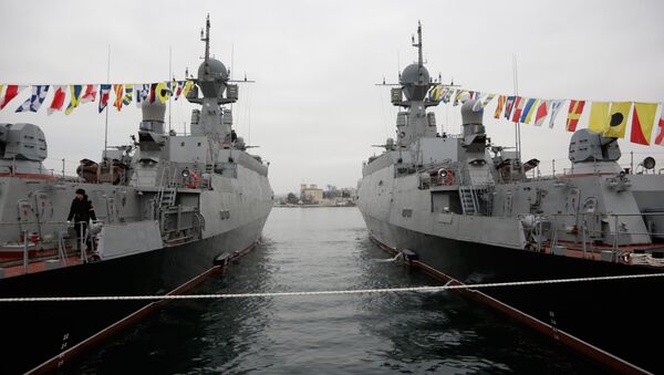 Buques lanzamisiles ligeros Zeleny Dol y Serpujov de la Flota rusa del mar Negro - Sputnik Mundo