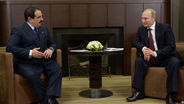 Rey de Bahréin, Hamad al Jalifa y presidente de Rusia, Vladímir Putin - Sputnik Mundo