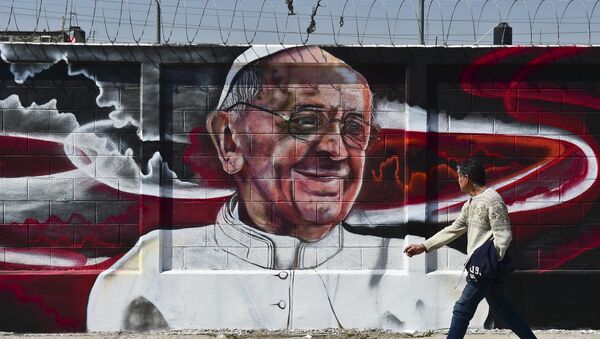 Imagen de Papa Francisco en México - Sputnik Mundo